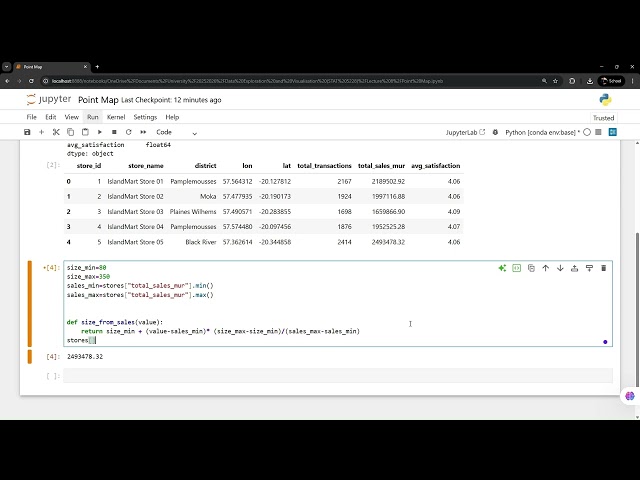 Point Map in Python