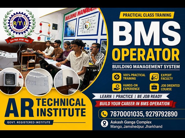 BMS (Building Management System) Operator with industry-focused training at A.R Technical Institute.