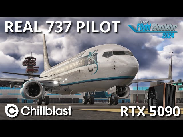 Chillblast built my ULTIMATE flight sim rig! | PMDG 737 Test Flight with a Real 737 Captain