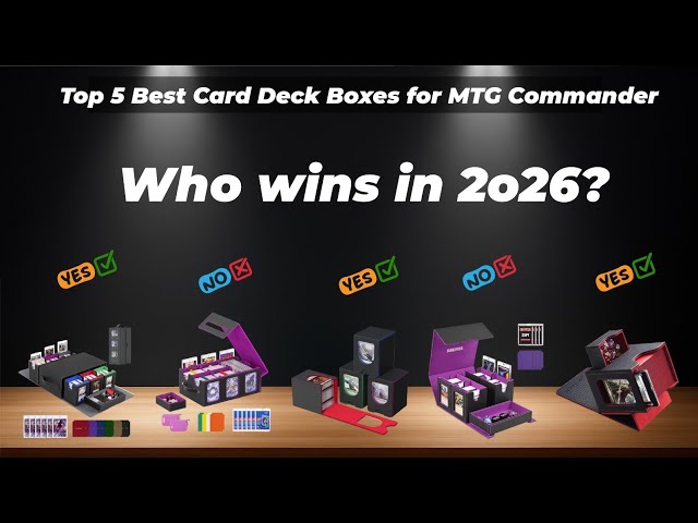 ✅ Top 5 Best Card Deck Box for MTG Commander  [Watch This Before You Make a Choice!]