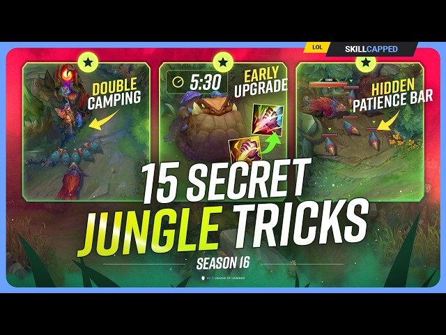15 SECRET Jungle MECHANICS You NEED to Know! - League of Legends
