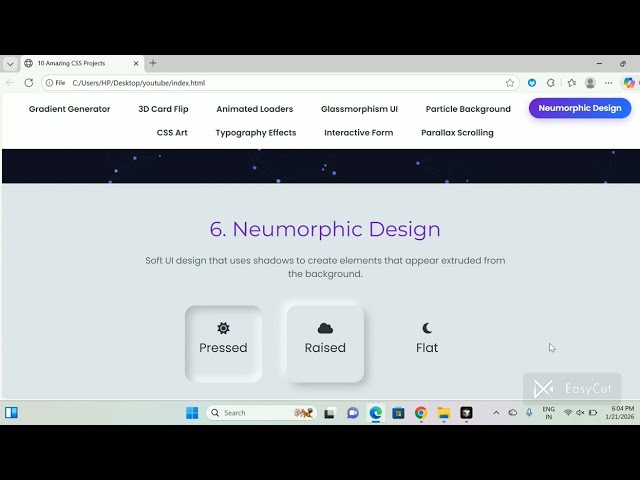 10 Amazing CSS Projects for Beginners 🔥 | HTML || CSS || JavaScript