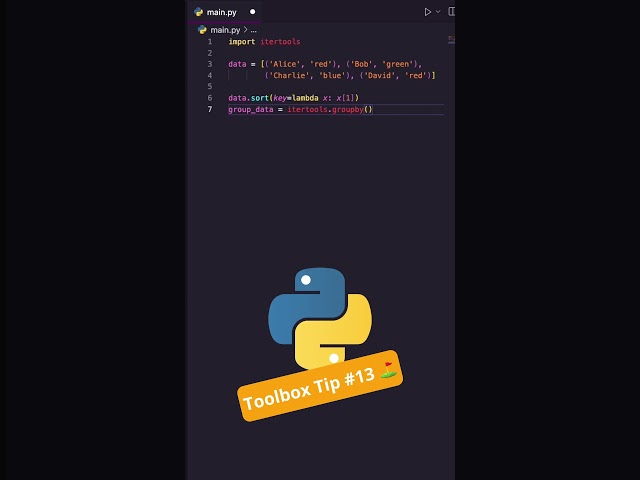 Group Data with itertools Like a Pro: Unlock Advanced Python  #techeducation #datascience  #python