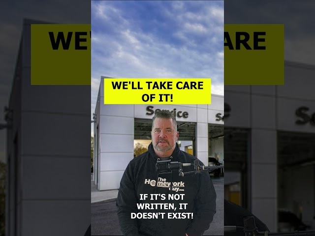 “Why Verbal Promises Are Worth $0 at a Dealership” Kevin Hunter