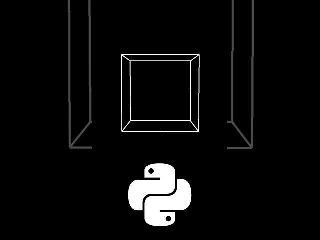 Here's a Rotating Cube in Python Tkinter! (Full Tutorial Linked) #coding #pythongui #tkinter #python