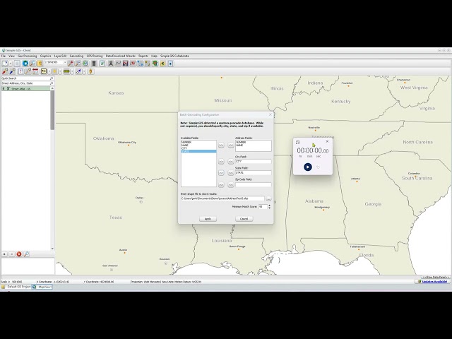 Simple GIS Software Tutorials - Demonstration of new Geocoding Engine in Simple GIS Client