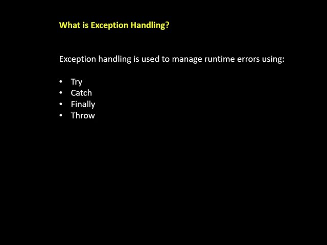 Java Basics: Try Catch Finally Explained