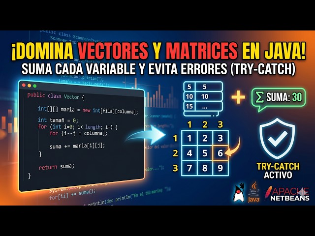 Cómo crear y sumar Vectores en Java (Paso a Paso) | NetBeans