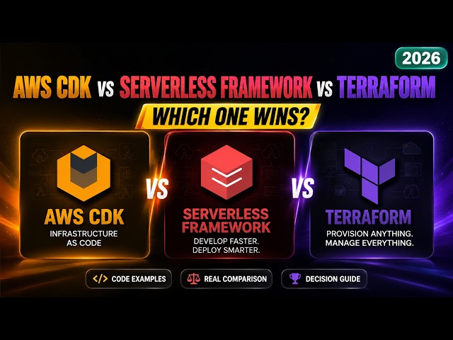 AWS CDK vs Serverless Framework vs Terraform in 2026