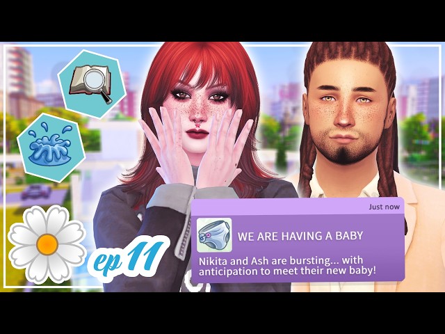 SURPRISE BABY!🤰🏻 SIMS IN BLOOM CHALLENGE!🩷Hydrangea #11