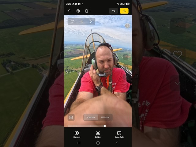 360 view flight in a harvard  (full flight)
