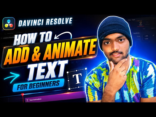 🔥 How to Add & Animate Text in DaVinci Resolve | Beginner Tutorial.
