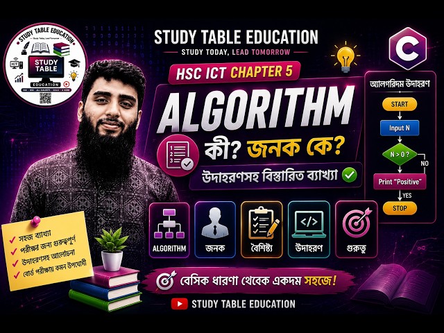 Algorithm কী? Class: 02 | Algorithm-এর ইতিহাস, বৈশিষ্ট্য ও সহজ উদাহরণ |HSC ICT Chapter 5 | Sakib Sir