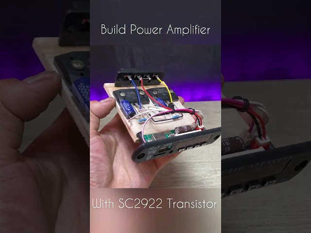 Assembling a stereo power amplifier using SC2922 transistors