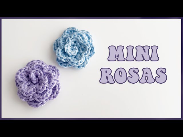 How to Crochet Mini Roses Step by Step 🌹 Complete Tutorial