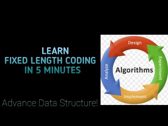ALGORITHM/FIXED LENGTH CODING (IN HINDI)