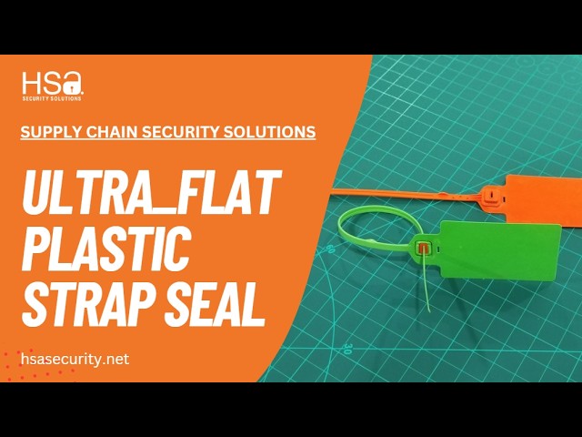 Ultra Flat Plastic Strap Seal – Tamper-Evident Security Seal