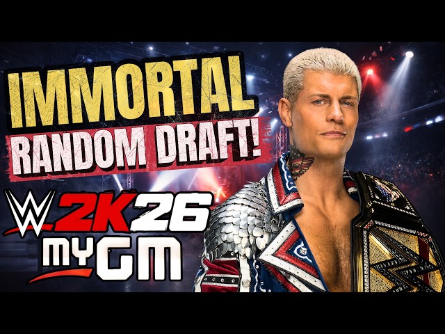 Can I Defeat IMMORTAL Difficulty with a RANDOM Draft?! | WWE 2K26 MyGM