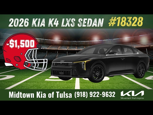 2026 Kia K4 LXS | Tulsa, Muskogee, Fort Smith, | Aurora Black Pearl | #18328