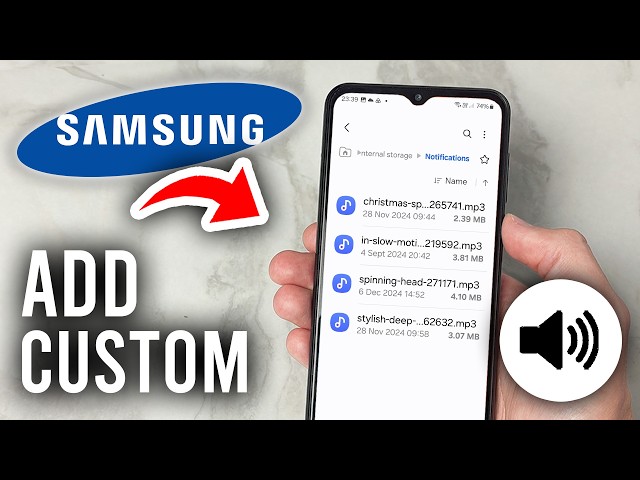 How To Add Custom Notification Sounds On Samung Phone - Tutorial