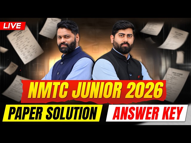 🔴NMTC 2026 JUNIOR | LIVE SOLUTION & ANSWER KEY | Motion Olympiad #nmtc #olympiad