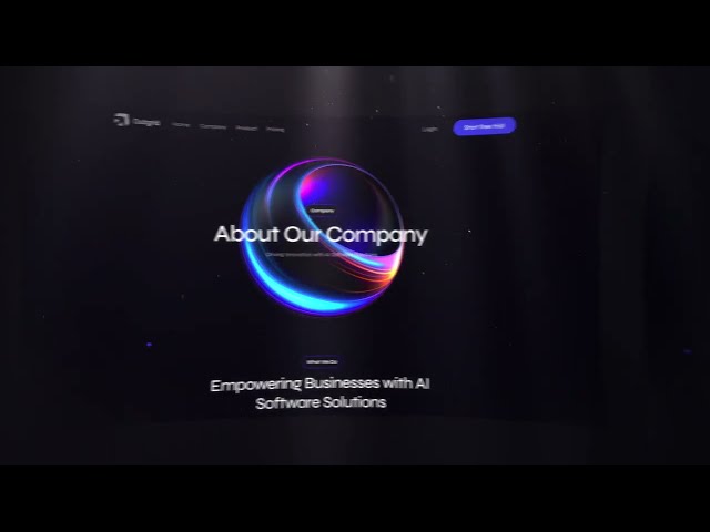 AI Software Promo Video | 3D UI & Web Design Motion Graphics Showcase