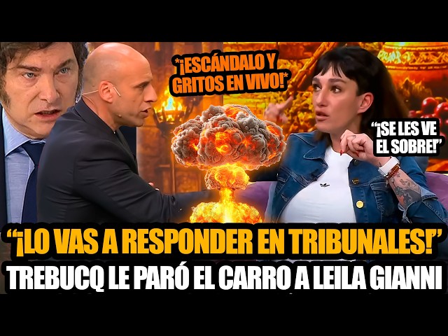 WALKED OFF THE SHOW LIVE!: HEATED CLASH BETWEEN TREBUCQ AND LEILA GIANNI ENDS UP IN COURT