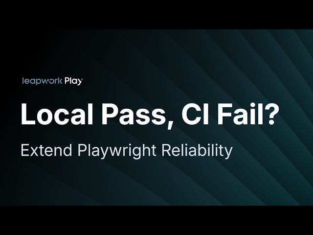 How to fix Playwright tests that pass locally but fail in CI