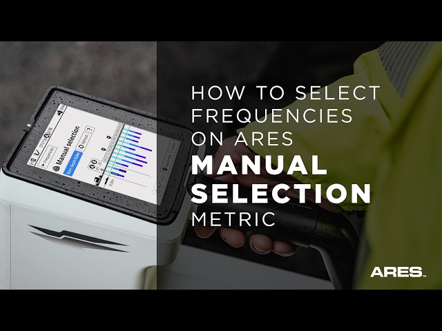 How to Select Frequencies on ARES - Manual Selection (METRIC)