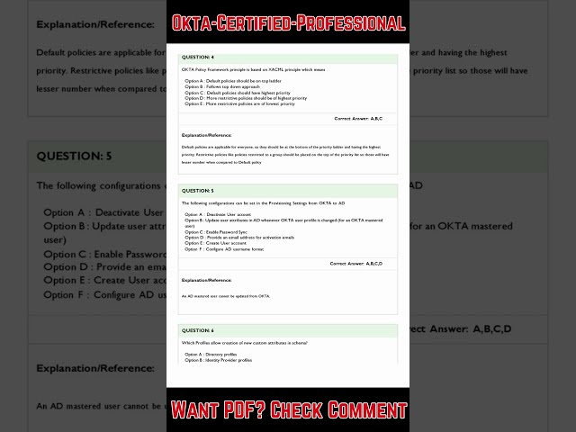 Okta Certified Professional Hands-On Configuration Exam for OIE Okta-Certified-Professional