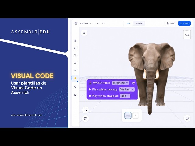 Assemblr EDU | Usar plantillas de Visual Code en Assemblr