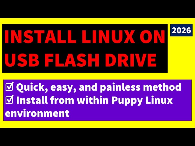 [2026] HowTo: install Linux on USB flash drive #howto #installation #tutorial #install #learning