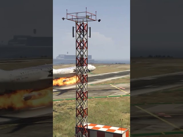 747 almost crash on the runway