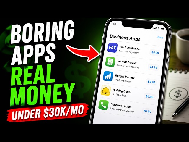 15 Boring iOS Apps Making Real Money