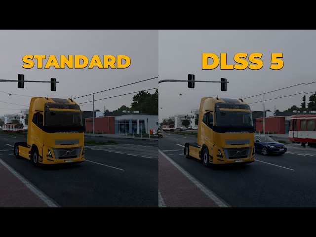 ETS2 + DLSS 5 MOD - Before & After Graphics Comparison