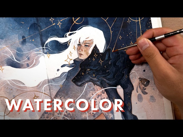 I FINALLY Filled My Watercolor Sketchbook (Painting The Last Page)