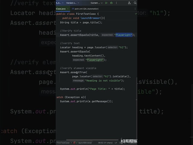 Day 6 Master Assertions in Playwright | Java Playwright Basics #playwright #playwrightautomation