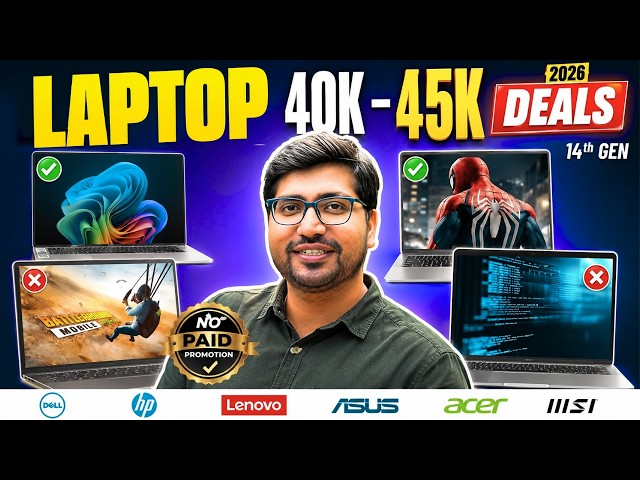 📈 HIGH DEMAND 🤯 Best Laptop Under ₹40,000 in 2026 🔥| Top Budget Laptops for Students & Office 💻