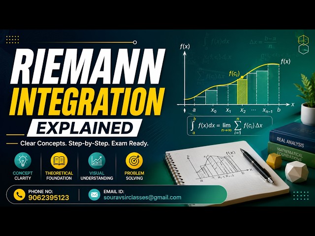 Riemann Integration Explained | Real Analysis Concepts & Problem Solving #Mathematics #RealAnalysis