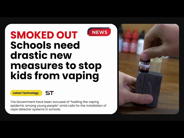 SAFE-TECH Vape Detector for School, Smart Multi Function Detector, Anti-Bullying Detector.