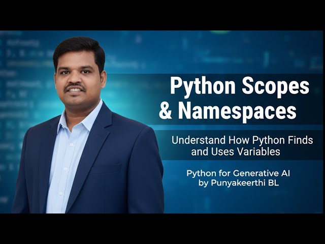 Python Scopes & Namespaces Explained  | Master Variable Access in Python | Python for Generative AI