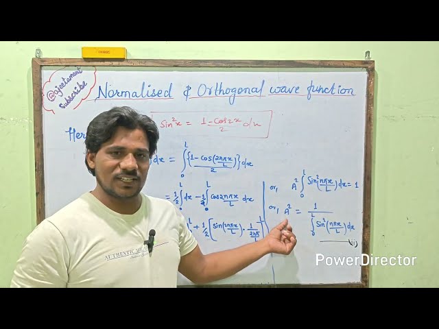 👉 Normalized and Orthogonal Wave Functions Explained | Quantum Mechanics Made Easy | @ajeetamant