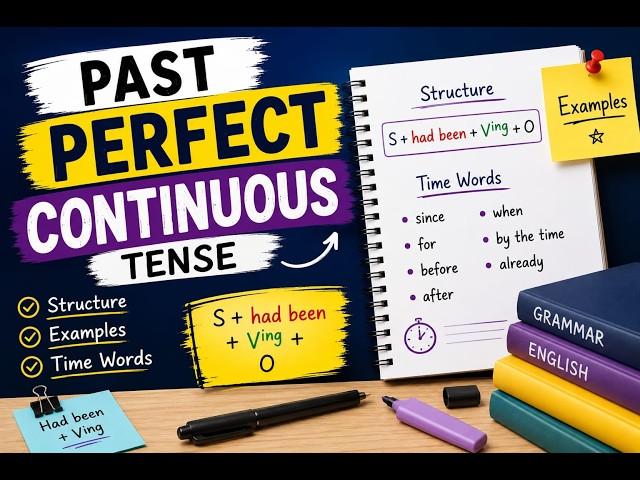 Past Perfect Continuous Tense Made Easy | Full Explanation with Examples