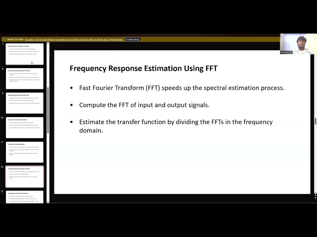 Estimating the Frequency Response and Impulse Response Function