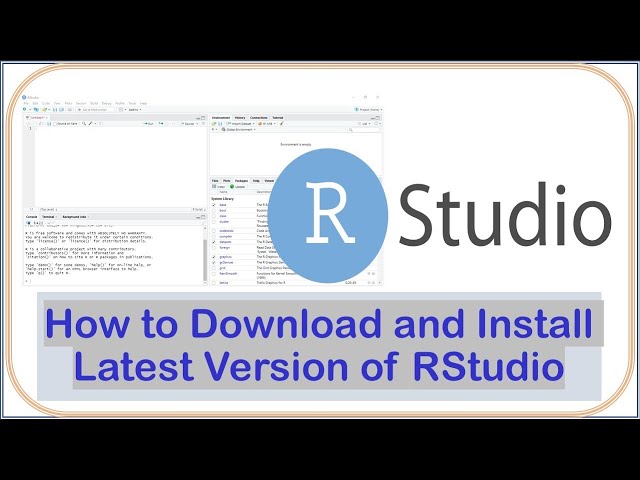 R & RSTUDIO INSTALLATION FOR WINDOWS 11