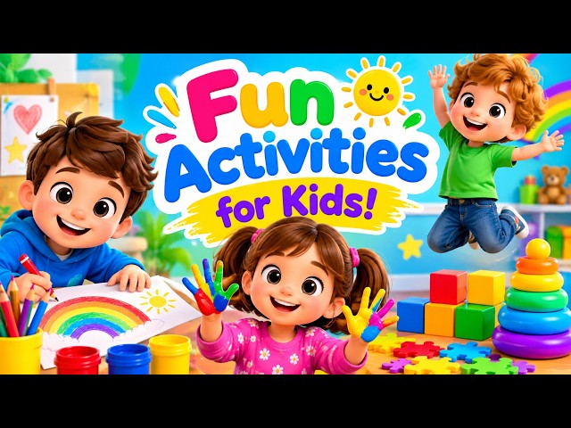 Fun Activities for Kids! 🎨🎲🌈 | Learning, Playing & Having Fun!
