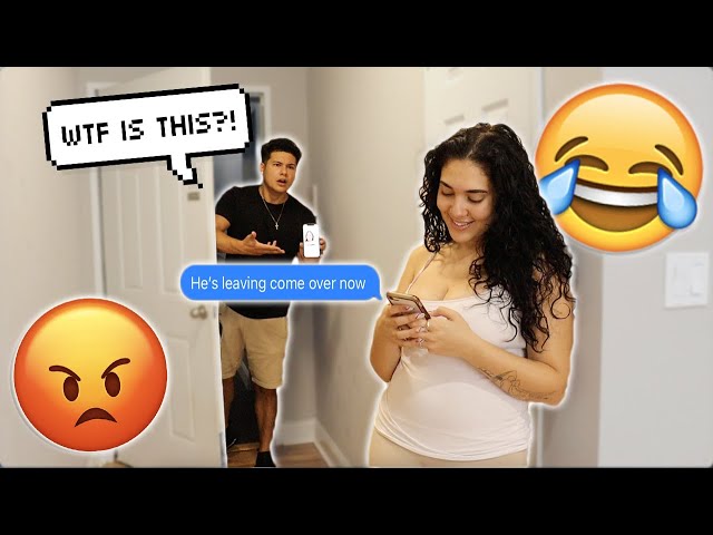 Texting My Boyfriend "HE LEFT COME OVER" To See How He Reacts!!