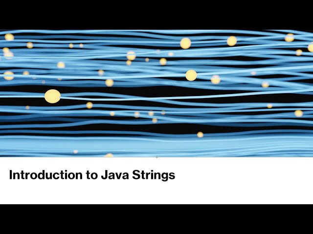 Introduction To Strings in Java