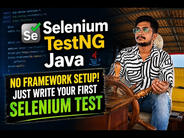 Selenium TestNG Java | Write Your First Selenium Test in Minutes with This Maven Package