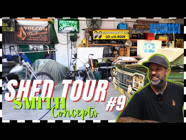Shed Tour #9 at Smith Concepts - Custom Paint, Pinstriping, Metalflake & Candy Colours